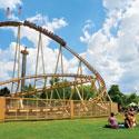 Achterbahn im Freizeitpark Slagharen